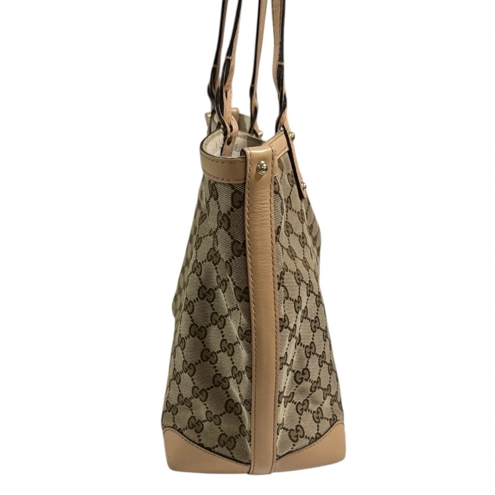 Gucci Beige GG Monogram Large Tote Bag Authentic - Picture 4 of 16